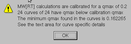 SOMO HPLC-SAXS test I(q) Guinier Rambo-Tainer q(max) cut-off warning