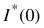 I(0)* for SAXS