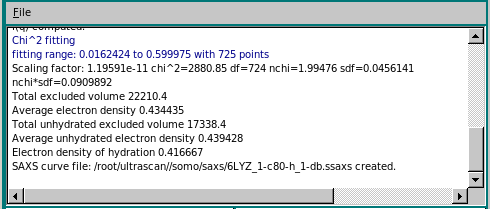 SOMO SAXS I(q) SAXS Progress final
